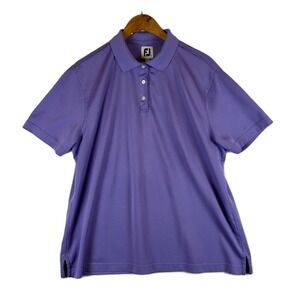 FootJoy Golf Polo Shirt‎ Mens XL Purple Short Sleeve Performance Athletic